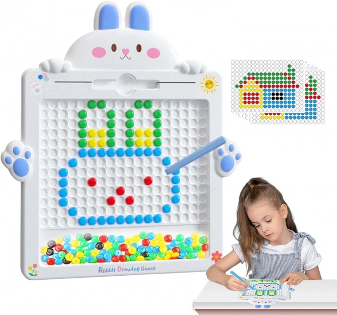 Magnetická tabule pro děti Montessori MagPad Králík