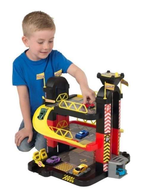 Teamsterz třípatrová garáž s automobily