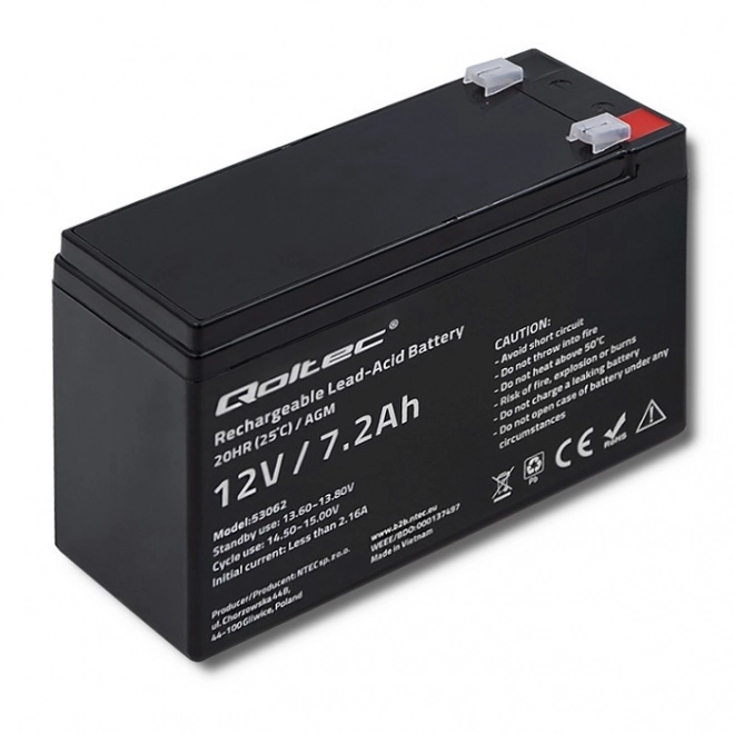 Baterie AGM 12V | 7,2Ah | max. 108A