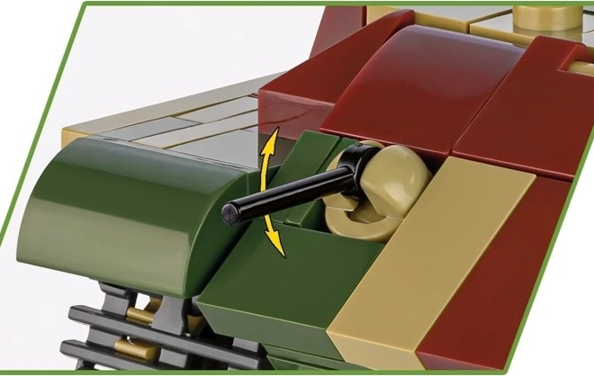 Model tanku Tiger II Königstiger z plastových kostiček