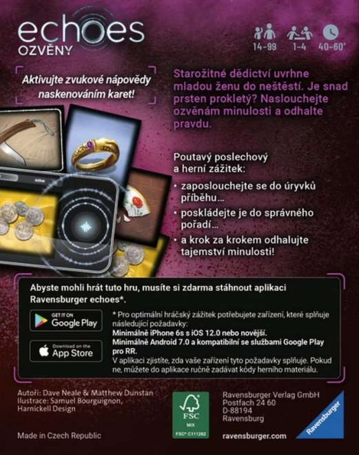 RAVENSBURGER Tajemná audiohra echoes Prsten