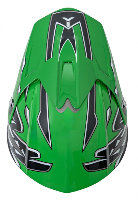 Motocyklová helma Enduro zelená