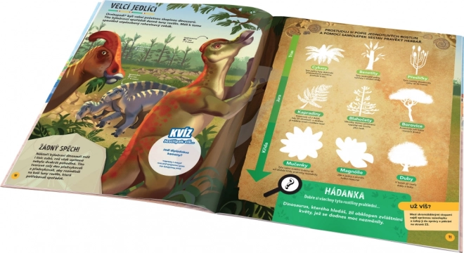 Mise Dinosauři – Pátrej a lušti se samolepkami