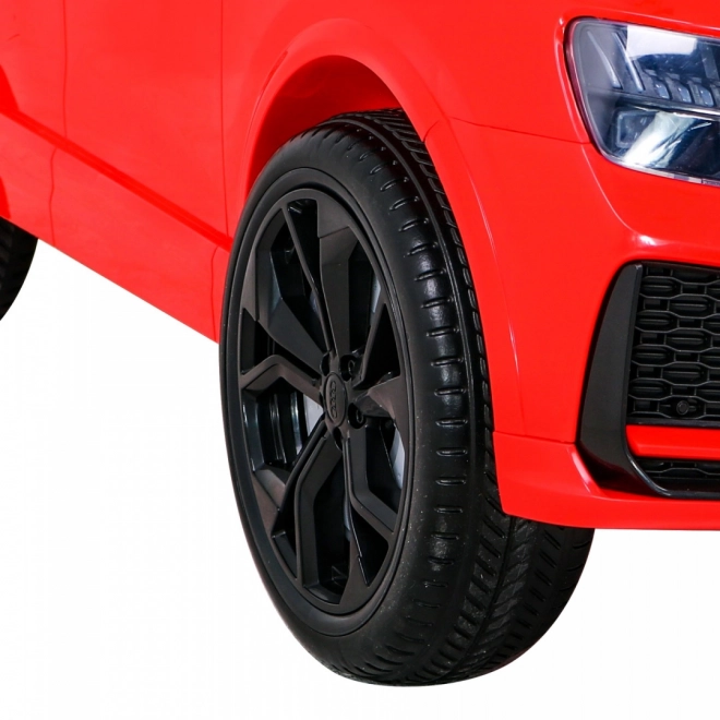 Audi RS Q8 Baterie auto + telecomandă + pornire lentă + EVA + LED + MP3 USB – Červená