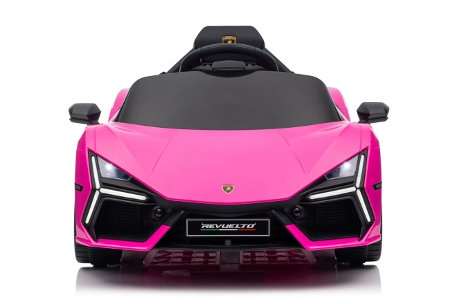 Růžový Lamborghini Revuelto pro děti