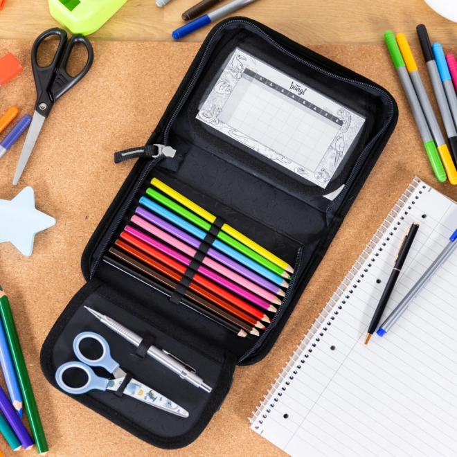 Školní set BAAGL: Zippy Plus Pixel Space - aktovka, penál, sáček