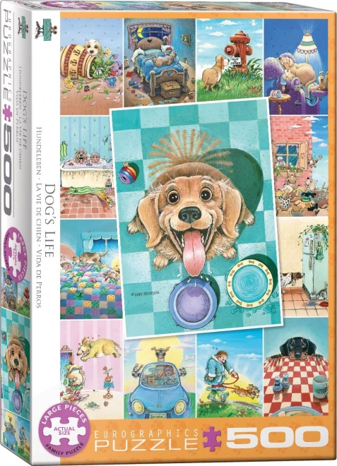 Puzzle Psí život 500 XL dílků