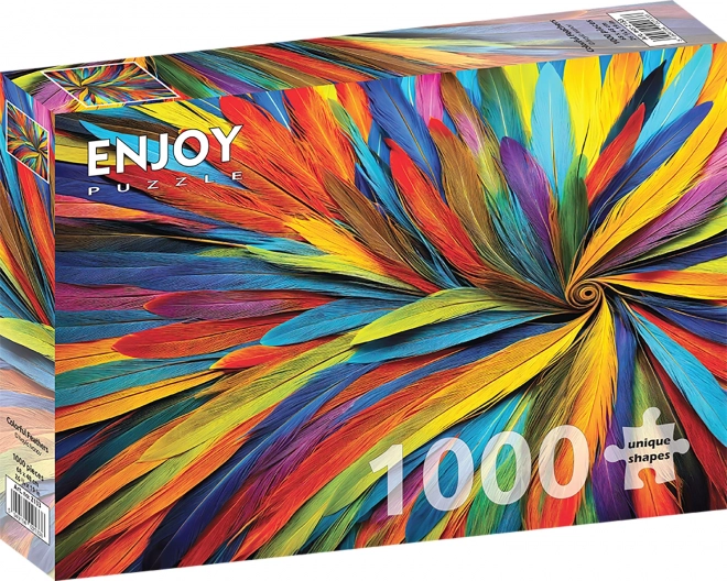 Puzzle Barevné peří 1000 dílků