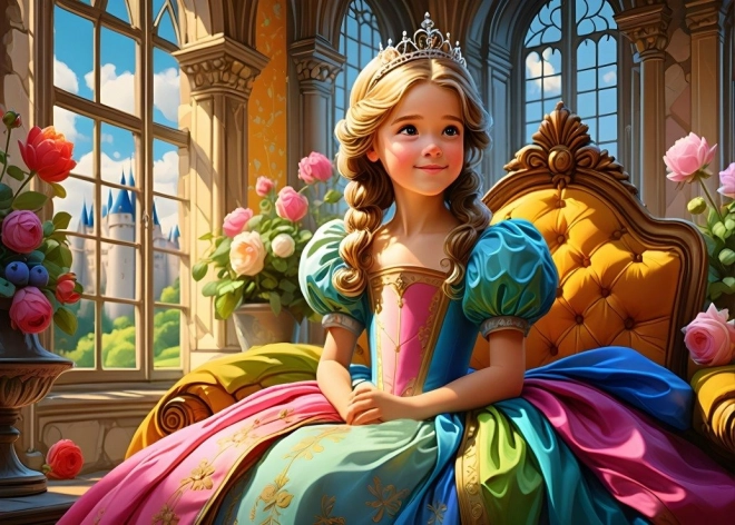 Puzzle Princezna na trůně 500 dílků