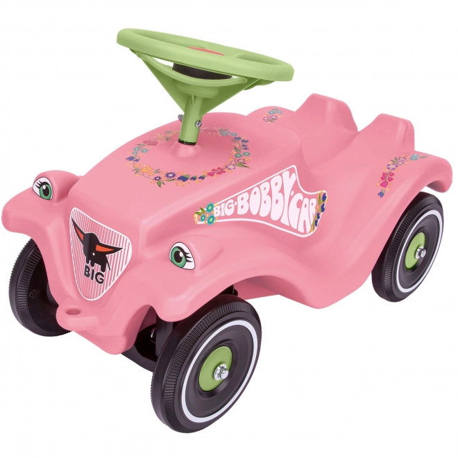 Auto odstrkovadlo BIG BOBBY CAR CLASSIC růžové s kytičkami