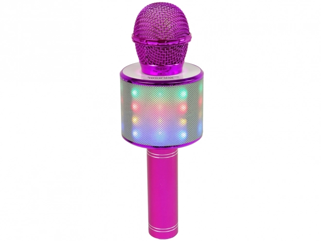 Bezdrátový mikrofon USB Speaker Recording Karaoke Model WS-858 Pink