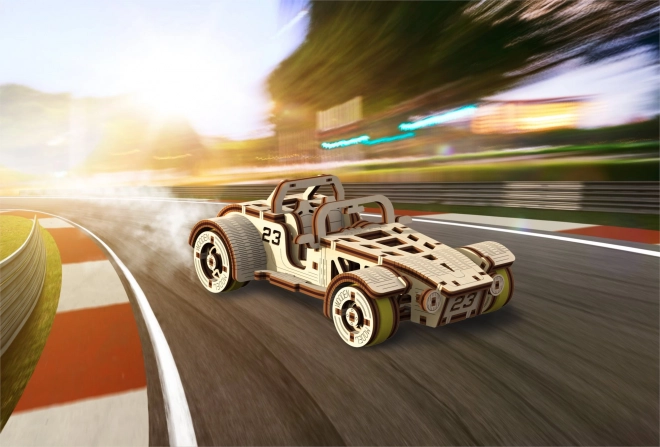 Dřevěné 3D puzzle roadster