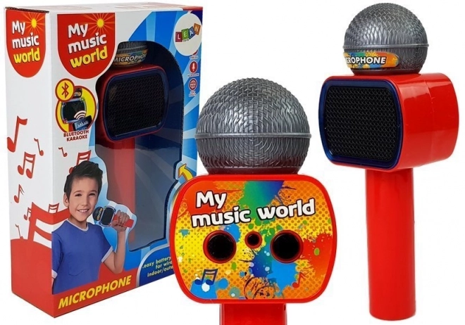 Dětský bezdrátový karaoke mikrofon se světlomety