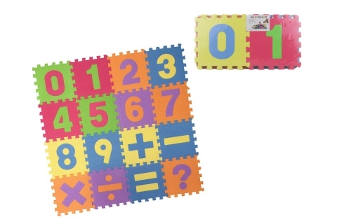 Pěnové puzzle 16ks počítání