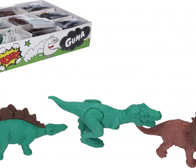 Mazací guma dinosaurus – barevné gumy ve tvaru dinosaurů
