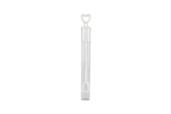 Bublifuk mini 5 ml gelový bílý svatební 10,5cm