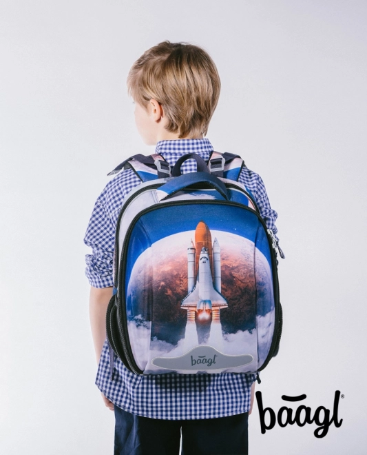 Baagl školní set Space Shuttle: aktovka, penál, sáček