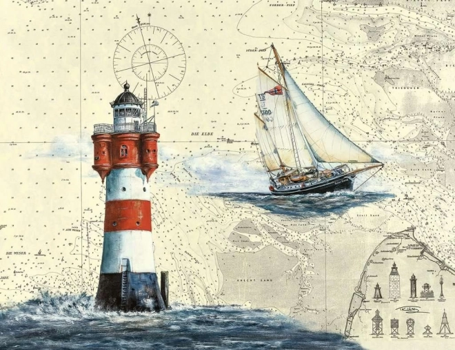 Puzzle Romantický maják