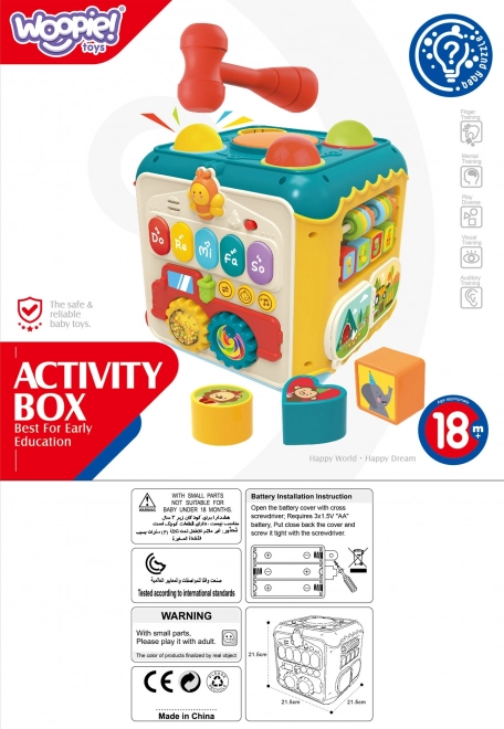 Montessori aktivní kostka 6v1