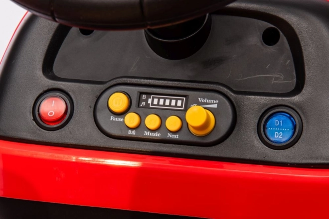Bateriový traktor BBH-030 červený