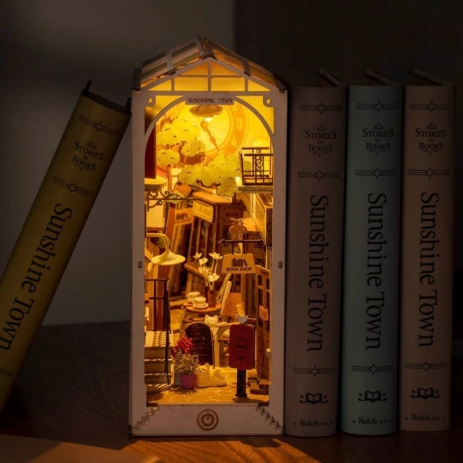 Zarážka na knihy Sluneční město s LED osvětlením 3D model