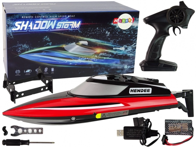 Motorový člun R/C 2.4G Red 20-25 KM/H