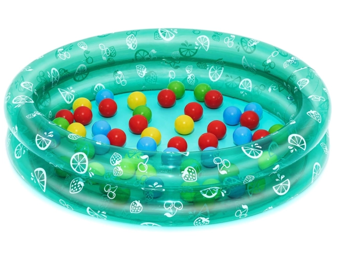 Nafukovací bazének s míčky 91 x 20 cm Bestway – Tyrkysový