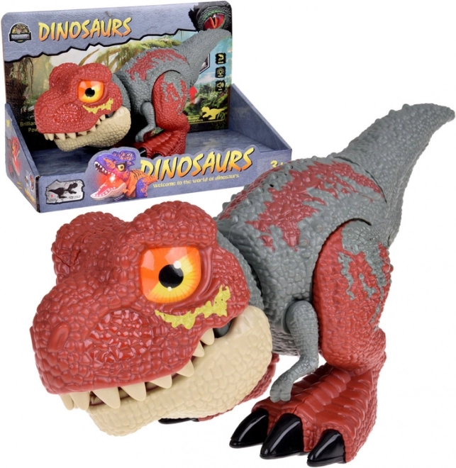 Dinosaurus Tyrannosaurus Rex s pohyblivými částmi a efekty zvuku a světla