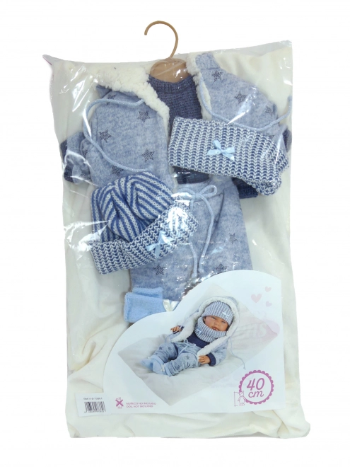 Llorens M738-81 obleček pro panenku miminko NEW BORN velikosti 40-42 cm