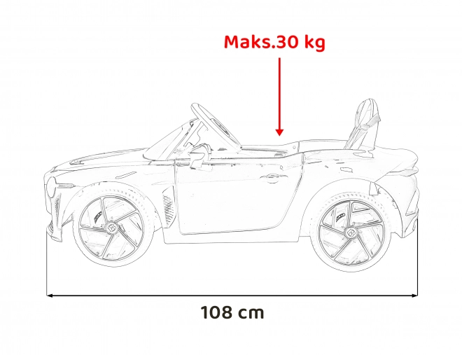 Električni otroški avto Bentley Bacalar zelen – Černé