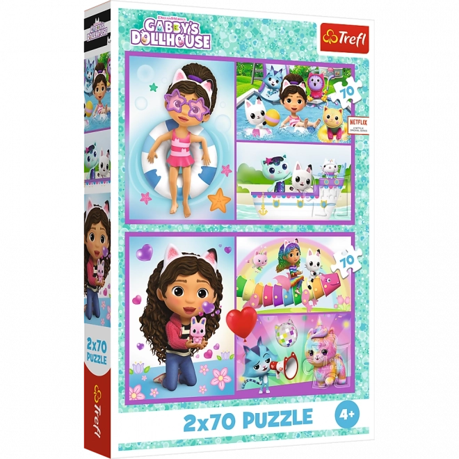 Puzzle 2x70 Hraj si s Gabby