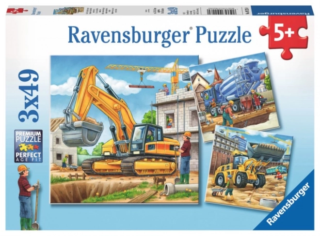 Puzzle velké stavební stroje Ravensburger
