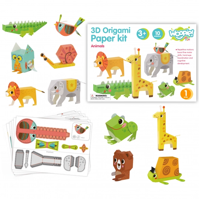 Woopie art&fun kreativní sada origami 3D zvířátka