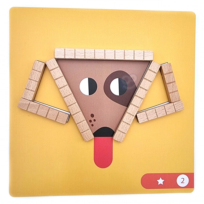 Magnetická logická skládanka Tooky Toy