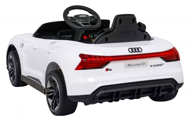 Audi RS E-Tron GT dětské elektrické auto s ovladačem a pohonem 4x4 – Bílá