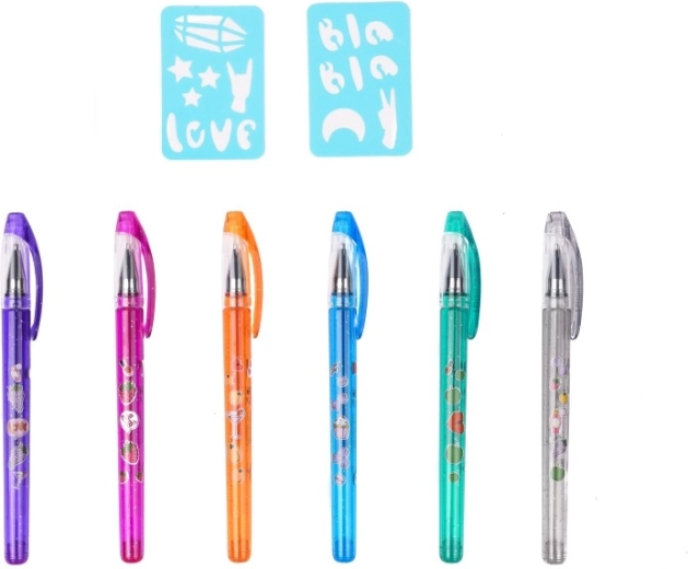 Šest barevných voňavých per