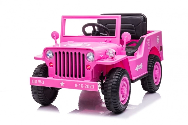 Růžové 4x4 dětské auto na baterii