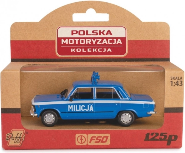 Model auta FSO/Polski Fiat 125p Milicja 1:43