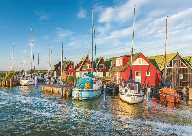 Puzzle Ravensburger Barevný přístav v Německu 1000 dílků