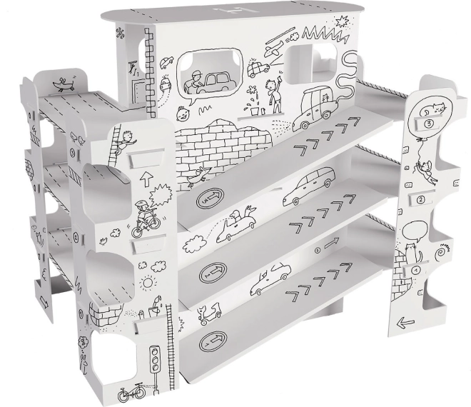 Kreativní omalovánka 3D pro fixy, pastelky i barvy