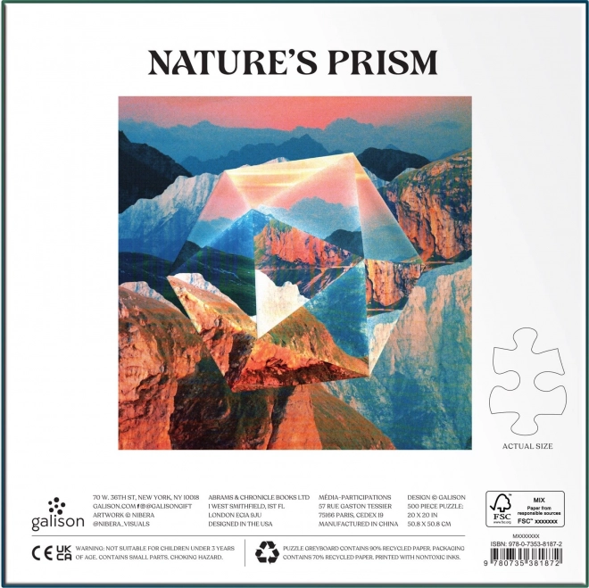 Galison Puzzle Přírodní Prizma 500 Dílů