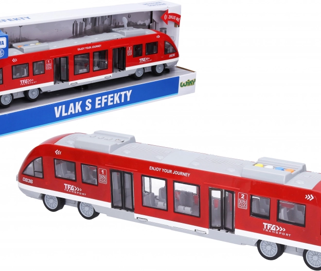 Moderní vlak s efekty 44 cm