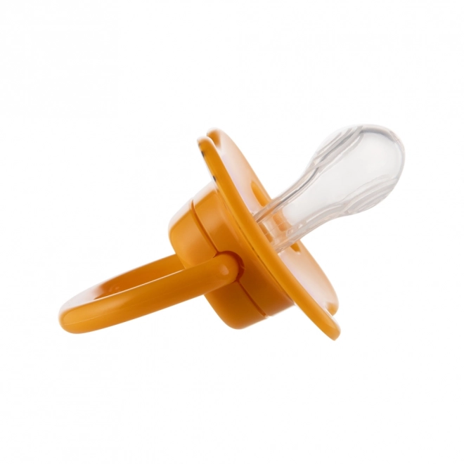 Canpol babies Set symetrických silikonových dudlíků MOUNTAINS 0-6m 2ks – oranžový