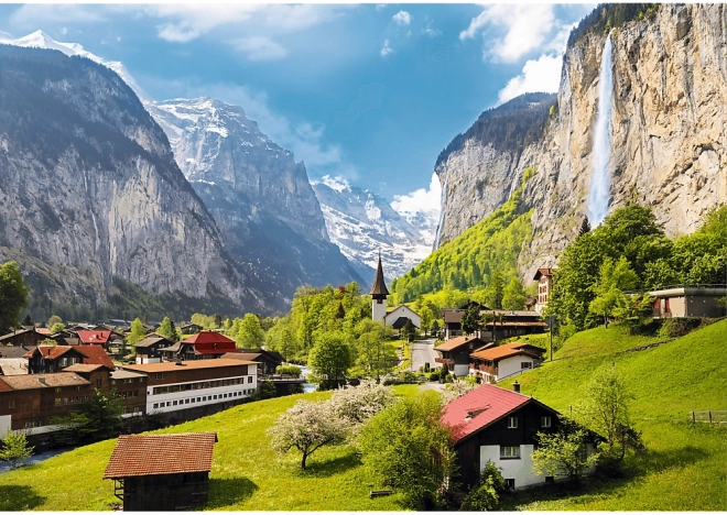 Puzzle 3000 prvků Lauterbrunnen Švýcarsko