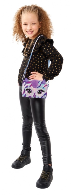 Purse Pets Metalická interaktivní kabelka zebra