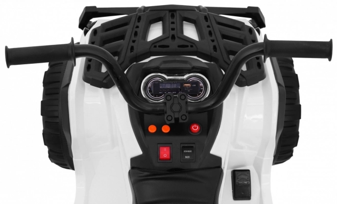 Čtyřkolka ATV 2,4GHz na baterie pro děti + Dálkové ovládání + Kola EVA + Rádio MP3 + Startování zdarma – bílá