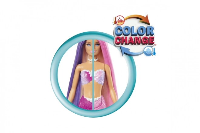 Lalka Barbie Malibu měnící barvu mořská panna