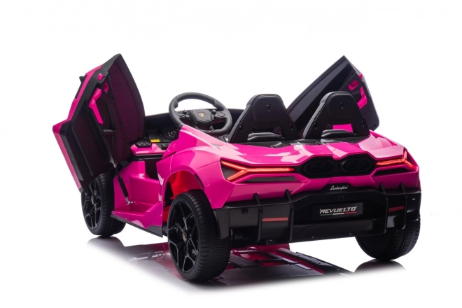Růžový děti elektrické auto Lamborghini Revuelto XL