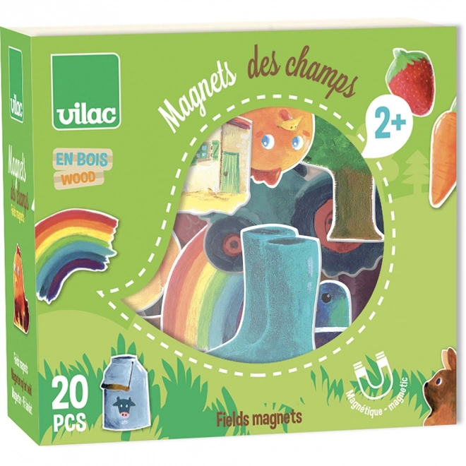 Vilac dřevěné magnetky Venkov