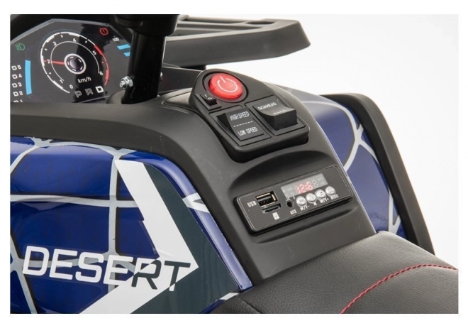 Dětská čtyřkolka na baterii XMX607 modrý lak spider